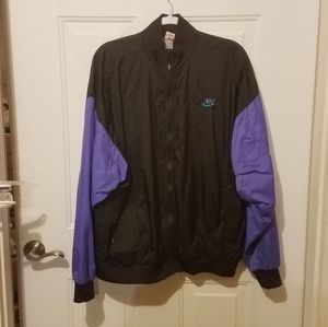 VINTAGE 90S Nike XL black and purple windbreaker